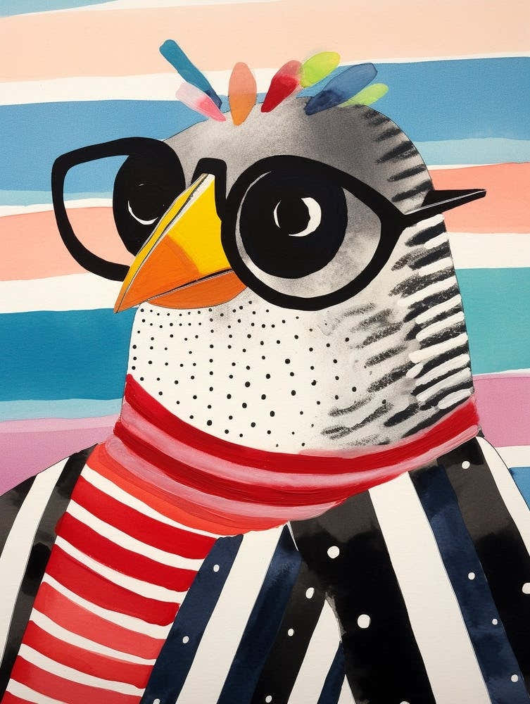 Little Hawk Wearing Sunglasses