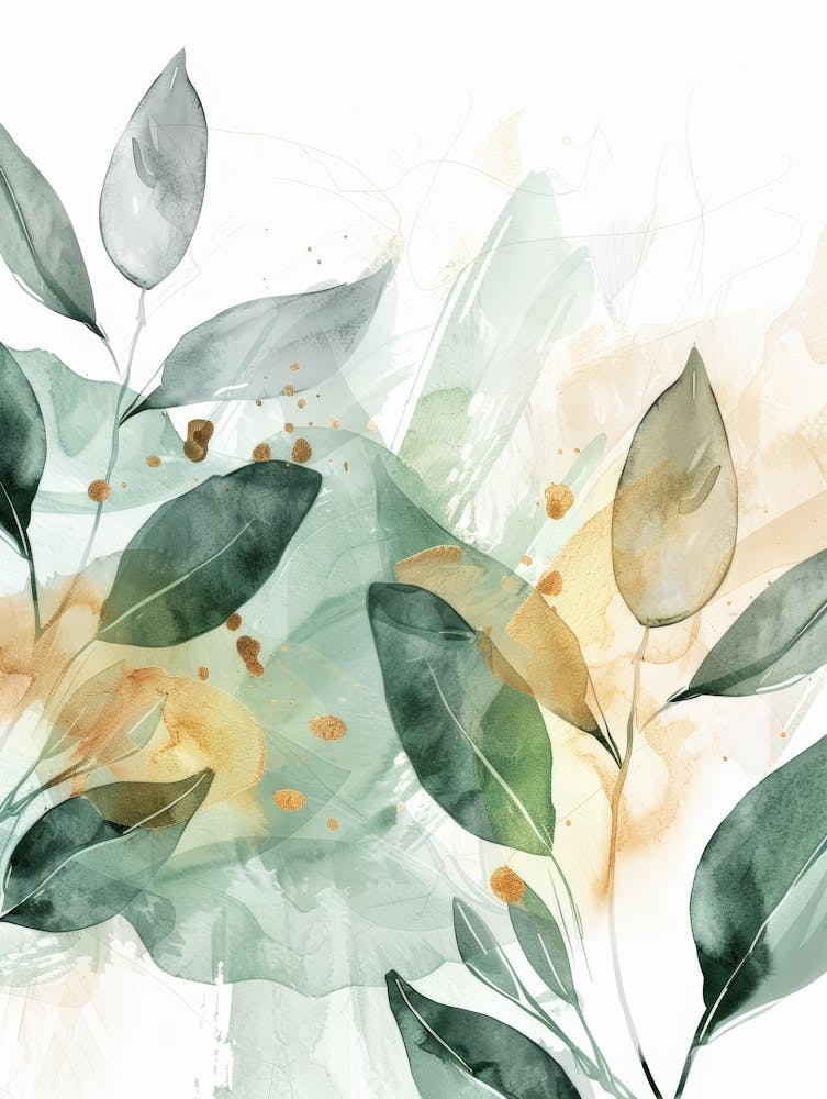 Watercolor Leaves 17