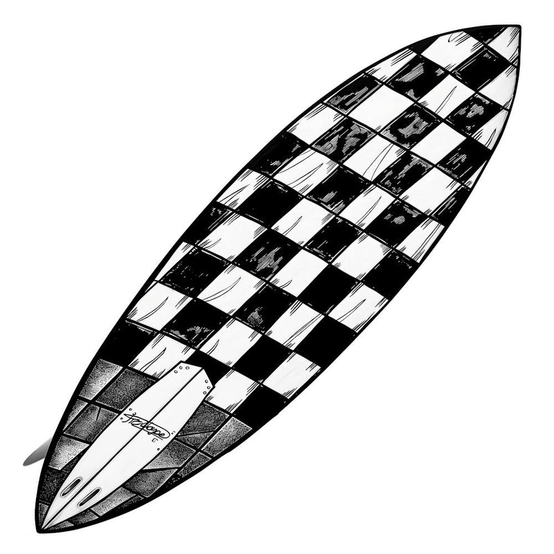 Checkered Surfboard