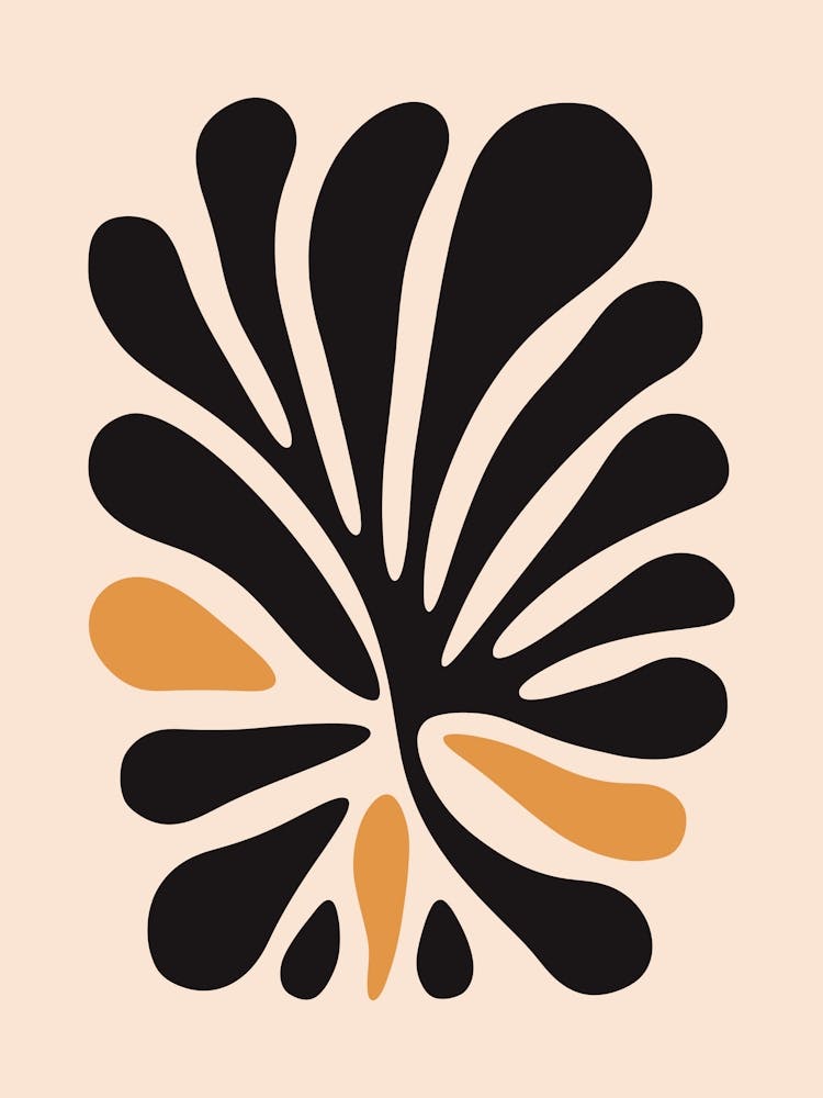 Leaf On A Beige Background