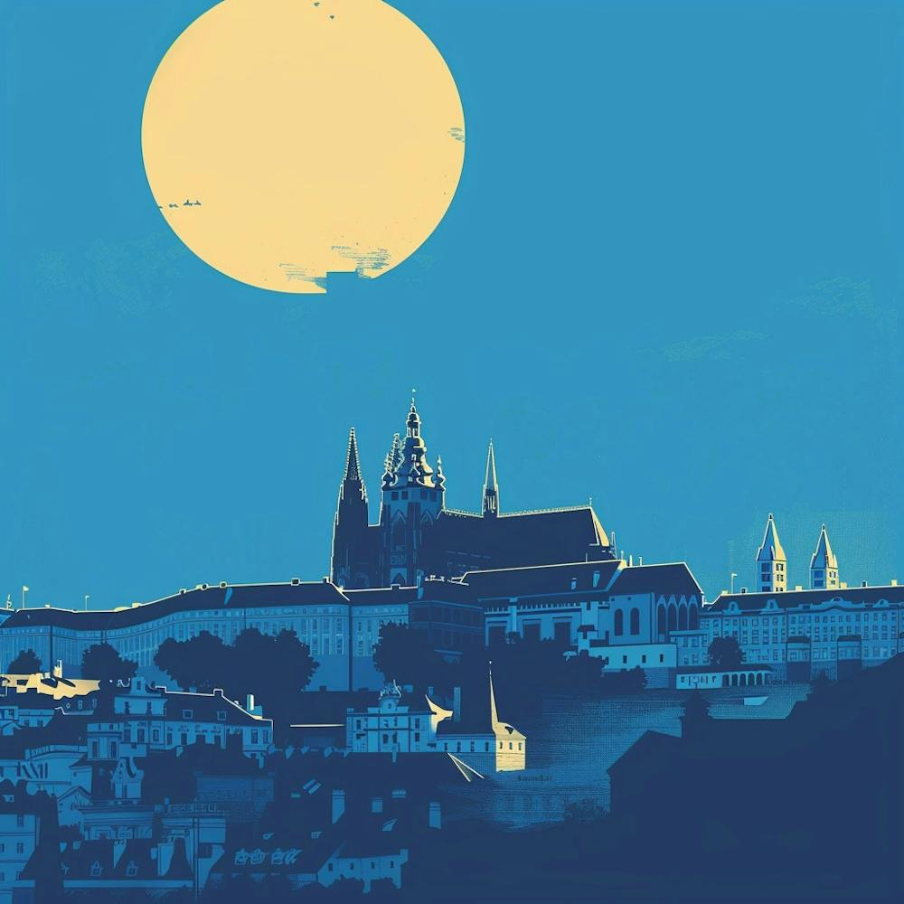 A Prague Castle Minimal Illustration 1720468325 2