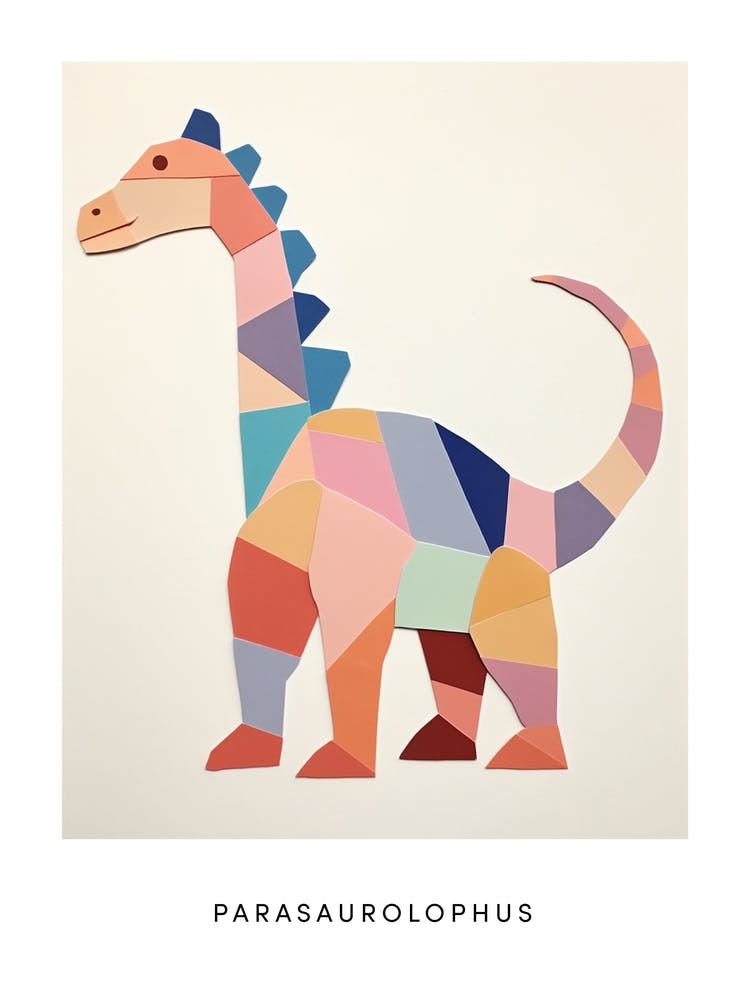 Nursery Dinosaur Art Parasaurolophus 2 Poster