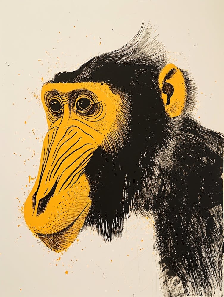 Yellow Mandrill 1