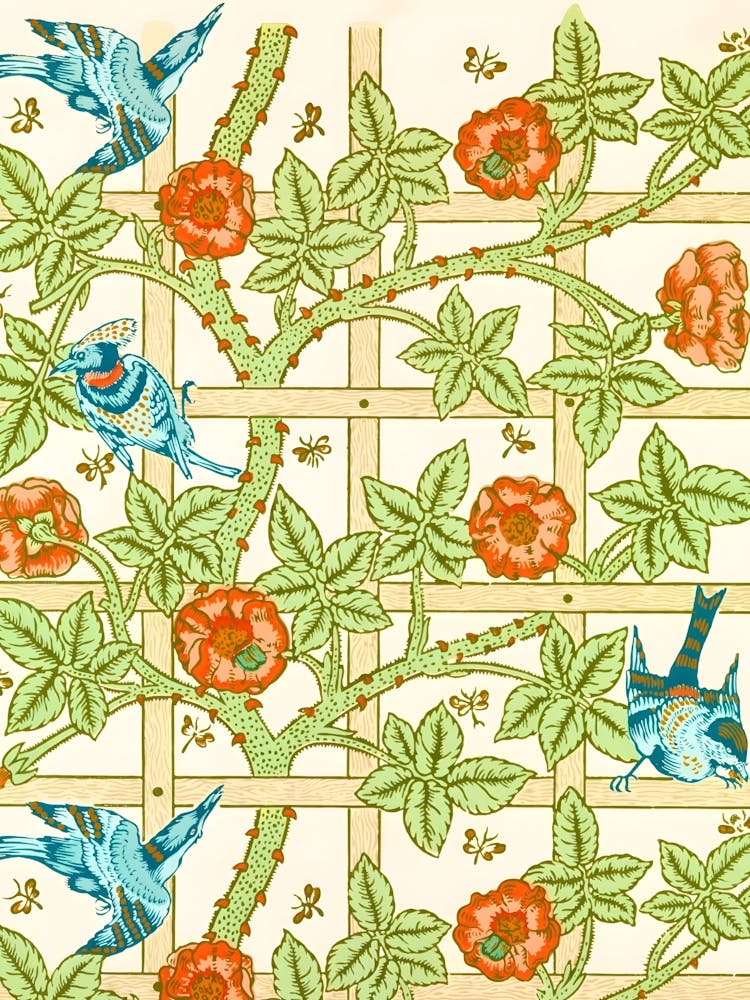 Birds And Flowers