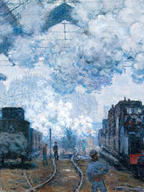 Claude Monet - Train Station