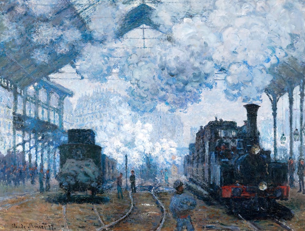 Claude Monet - Train Station