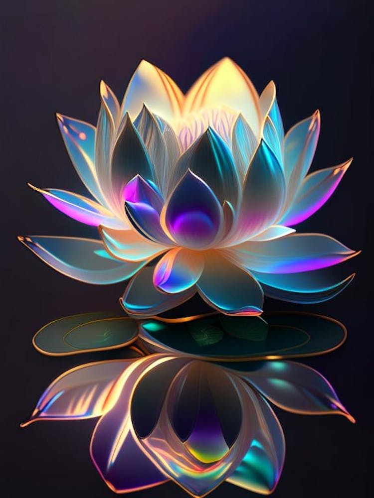 Amur Lotus Holographic 3