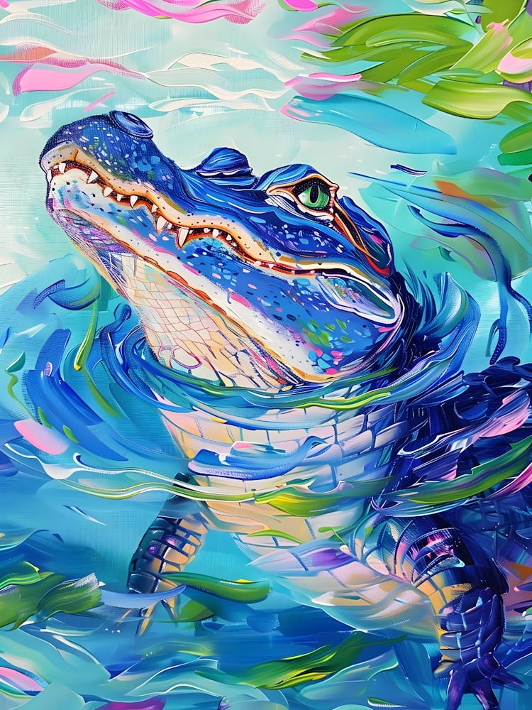 Alligator In The Water