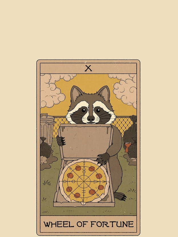 Wheel Of Fortune   Raccoons Tarot