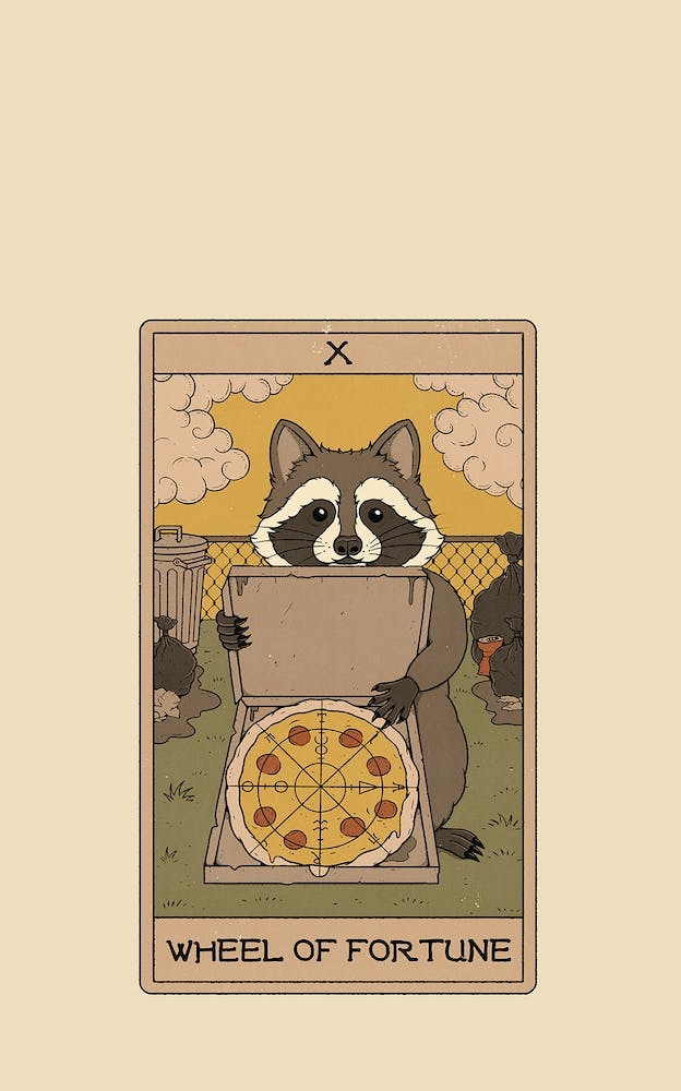 Wheel Of Fortune   Raccoons Tarot