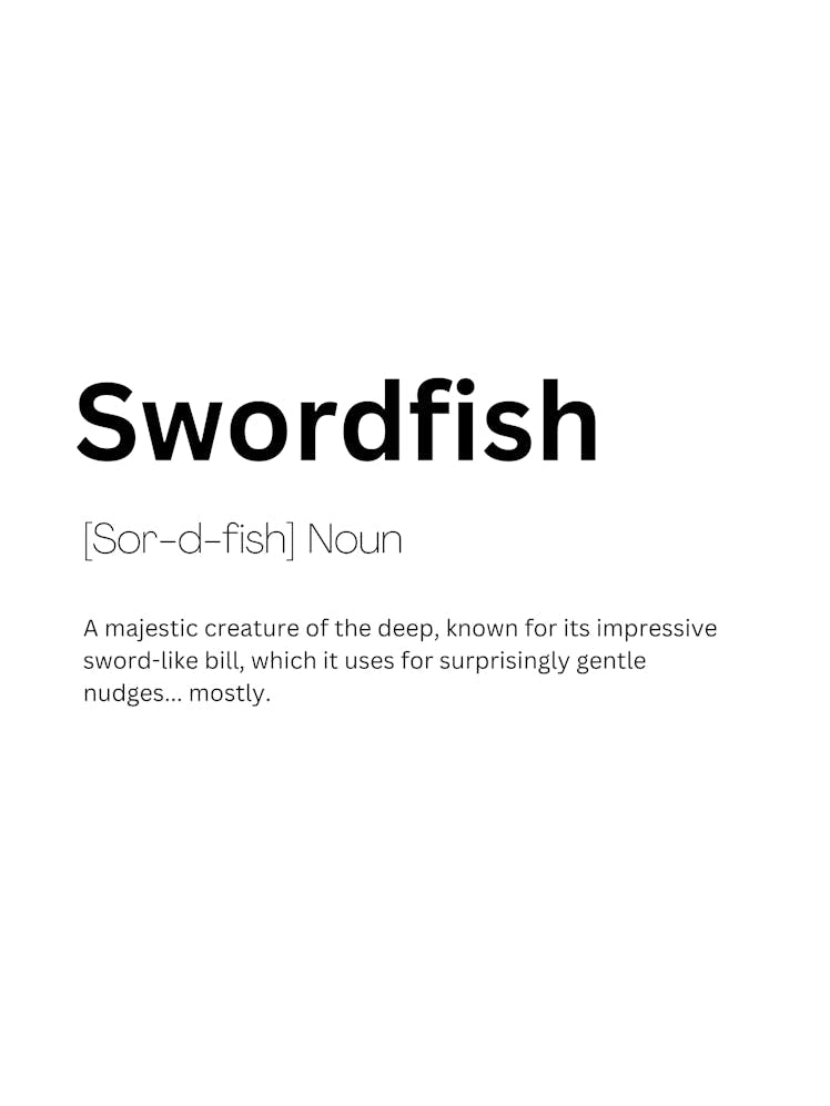 Swordfish Definition Meaning