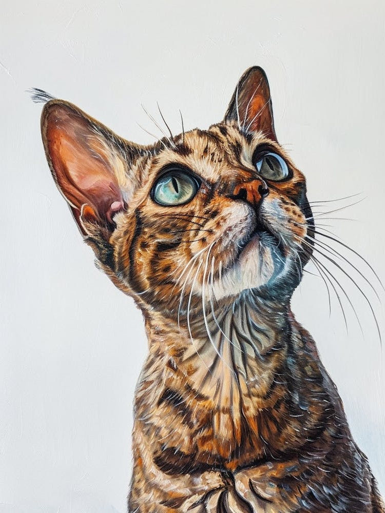 Egyptian Mau Cat Painting 2