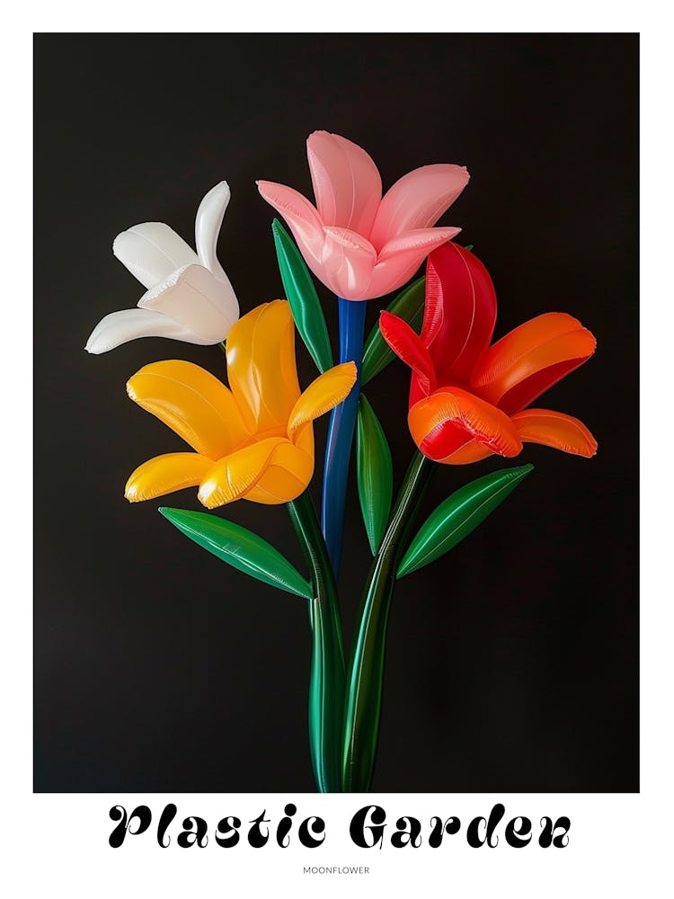 Bright Inflatable Flowers Poster Moonflower 2