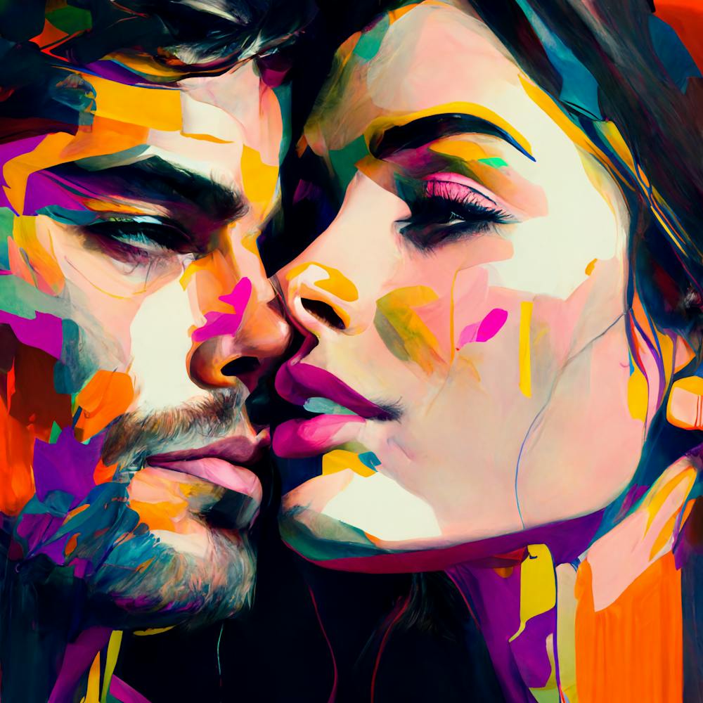 Kiss Fine Art Style Portrait