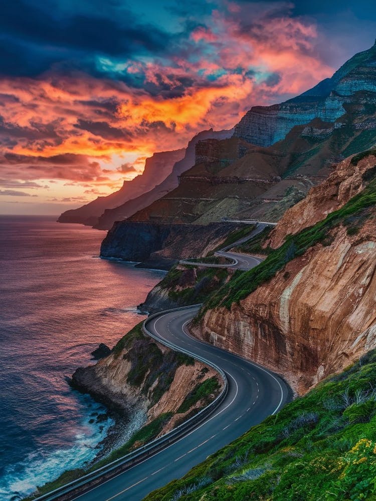 Sunset On The Coast 1