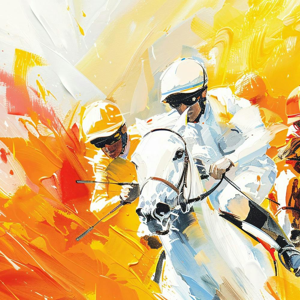 Jockeys Racing Horses