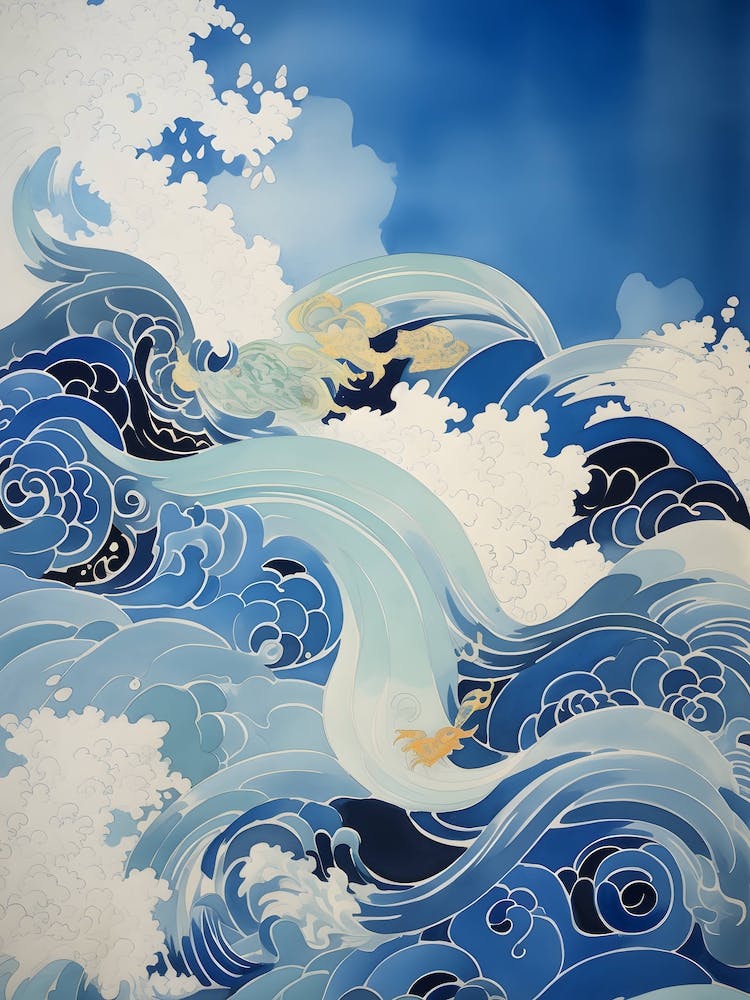 Retro Ocean Waves