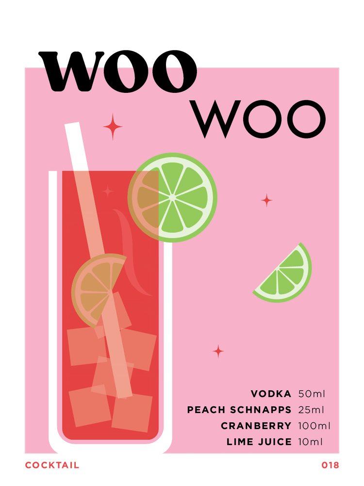 Woo Woo in Pink Cocktail Recipe
