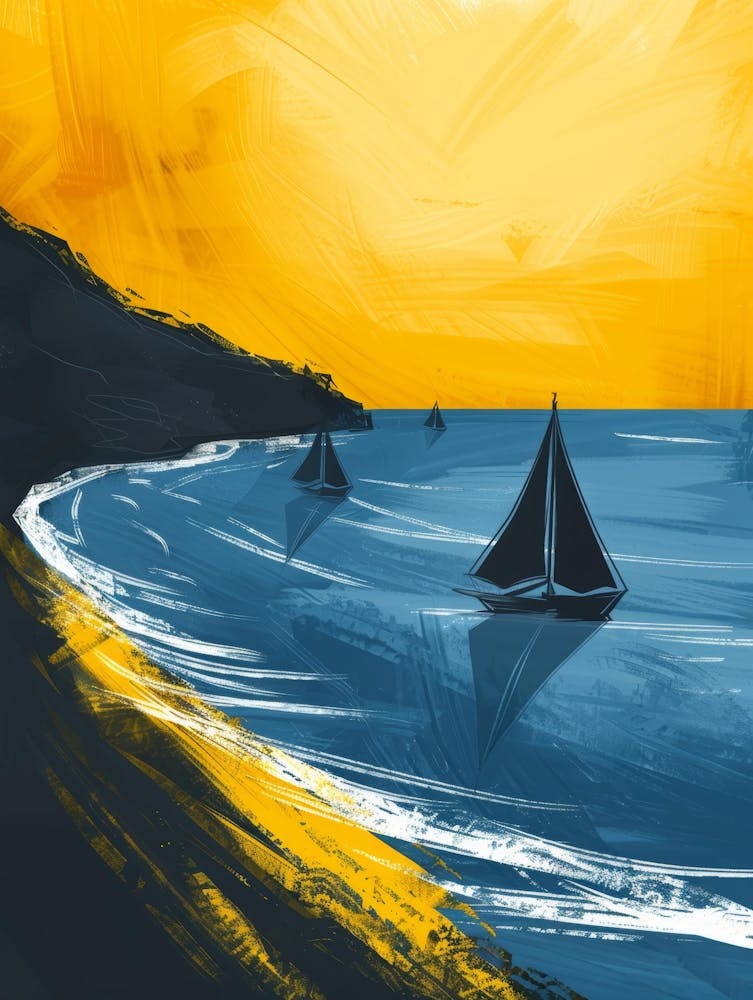 Sailboats At Sunset 25