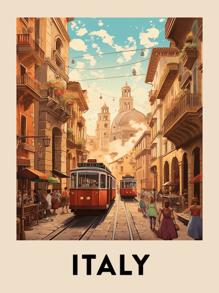 Vintage Travel Poster Italy 9