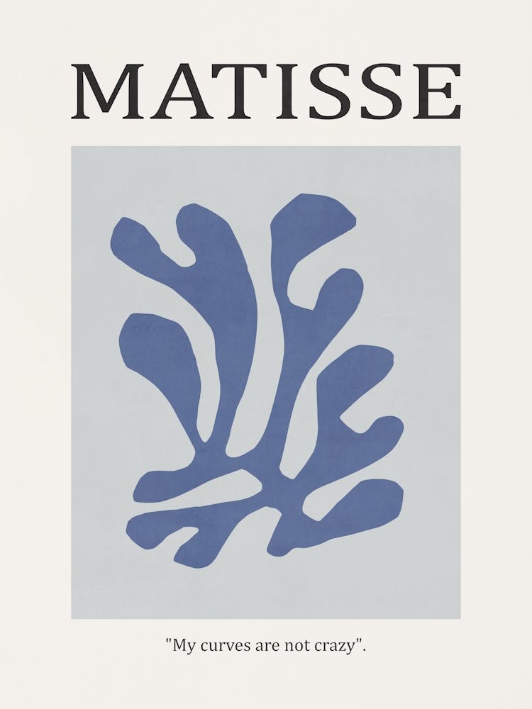 Inspired by Matisse - Blue Flower 01