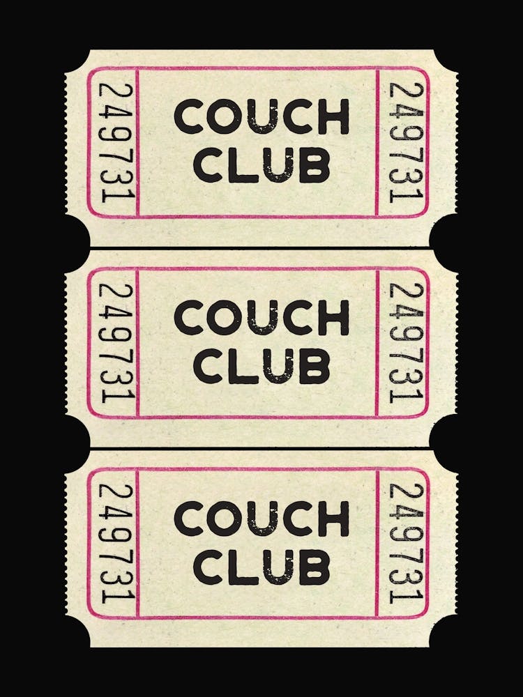 Couch Club Retro Ticket