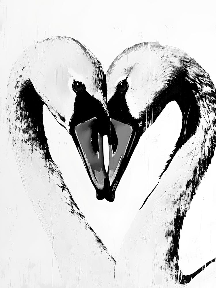 Swans In Love 1