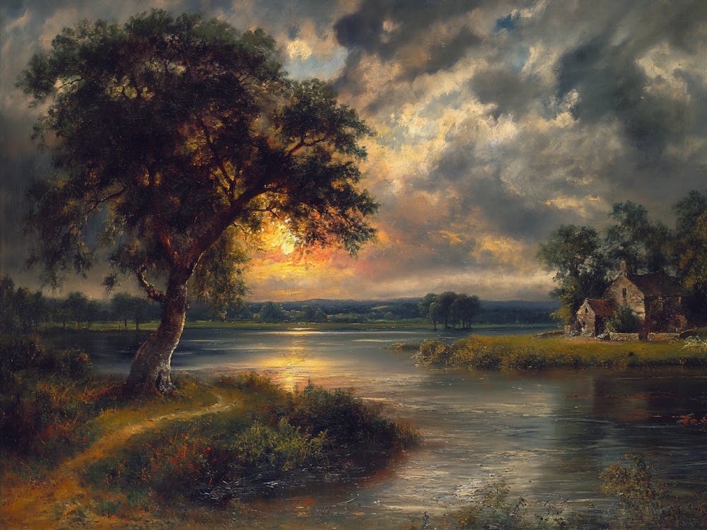 Sunset By The River