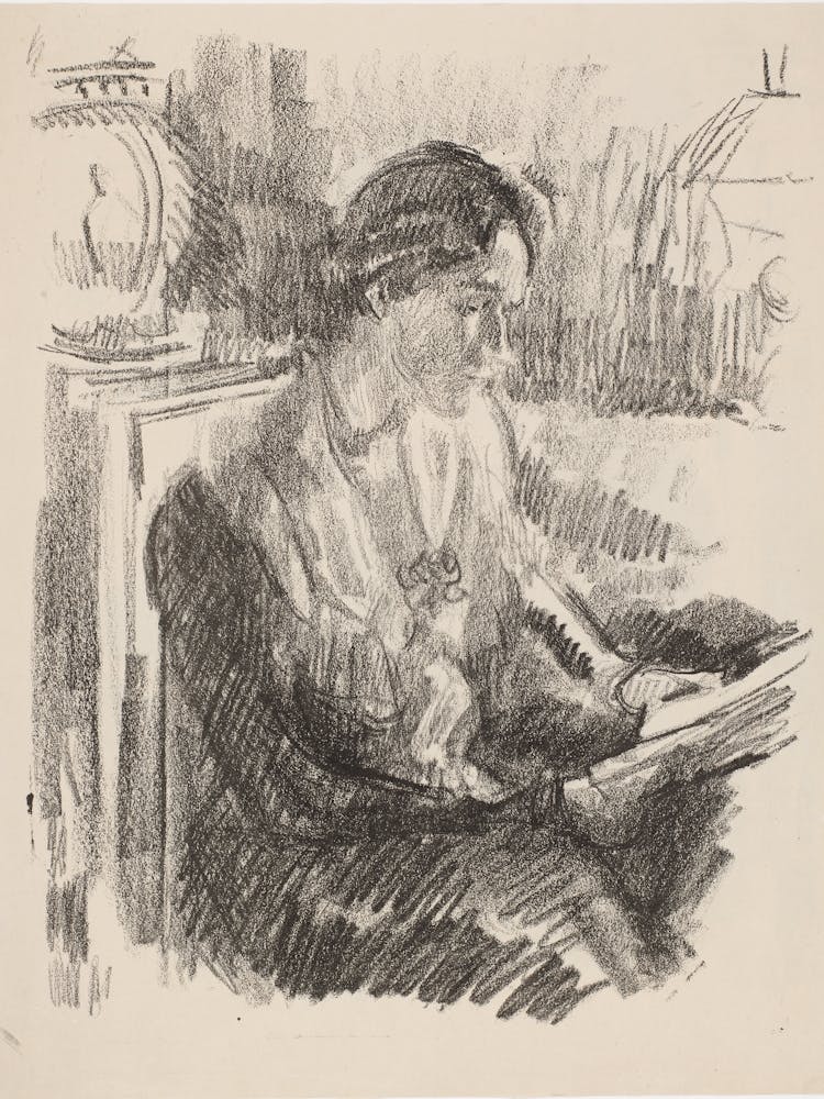 Woman Reading, 1916 By Magnus Enckell