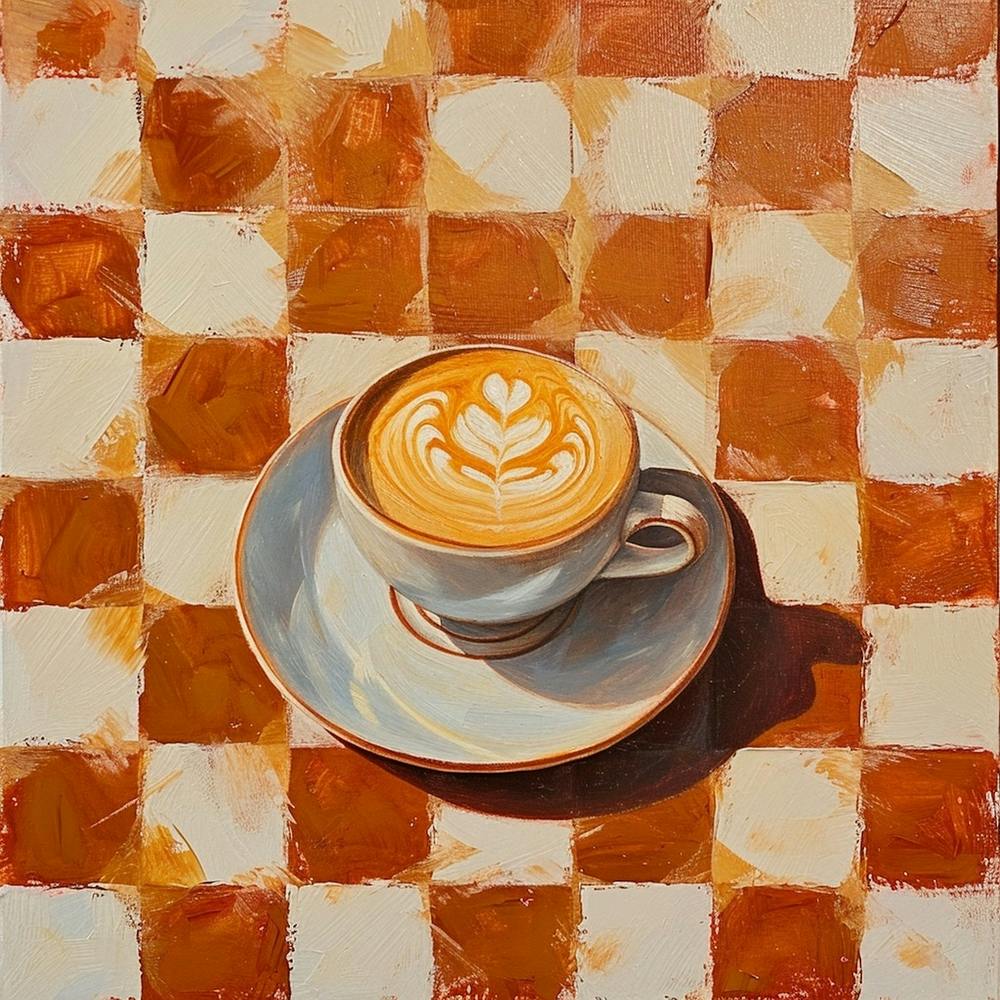 Cappucino Pastel Checkerboard 1