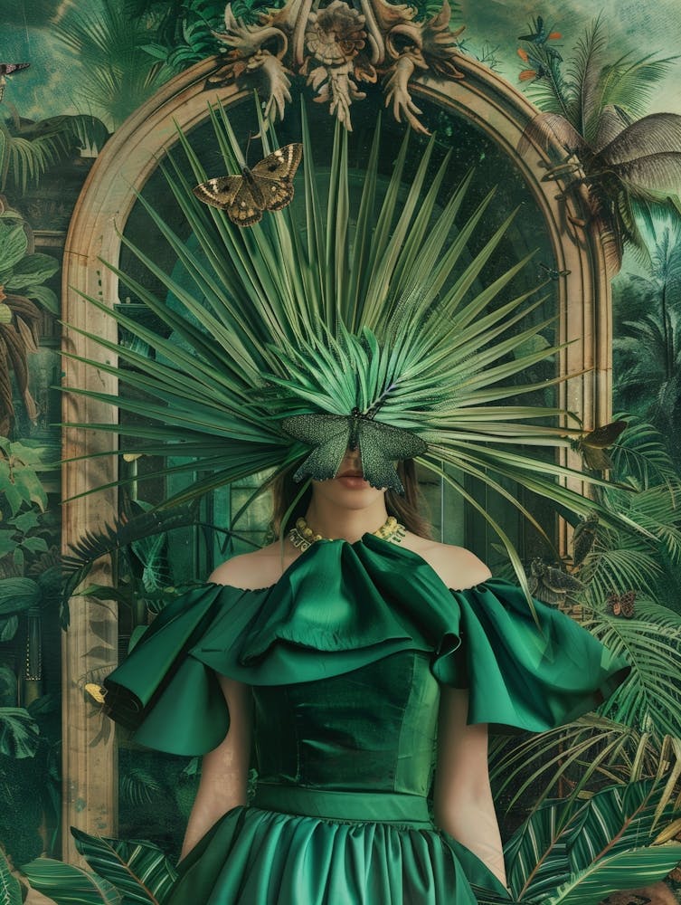 Woman In A Green Dress 2