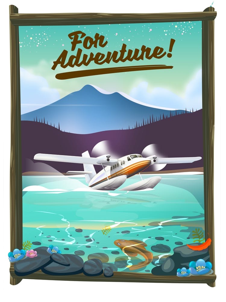 For Adventure Seaplane Travel poster