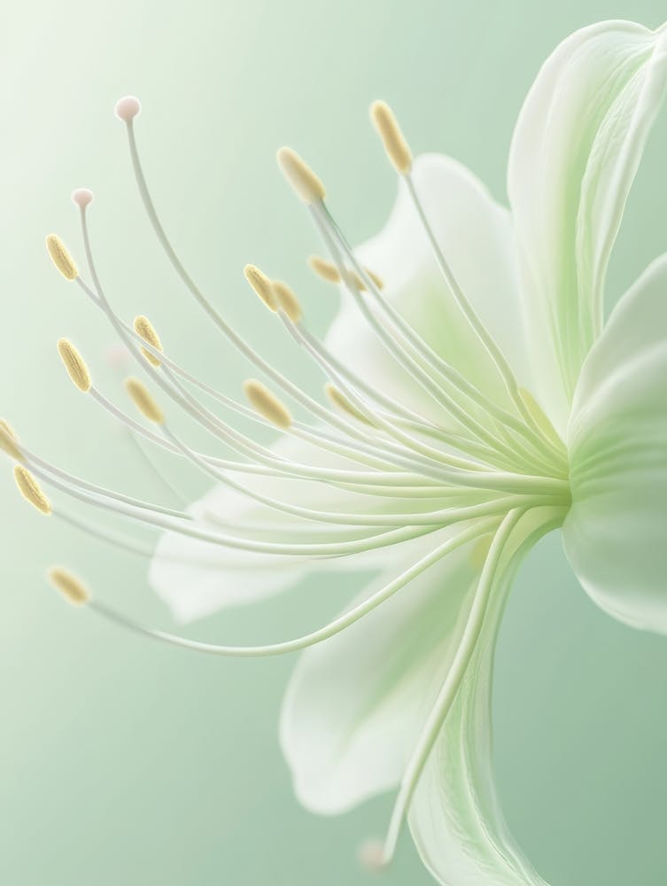 Green Macro Flower