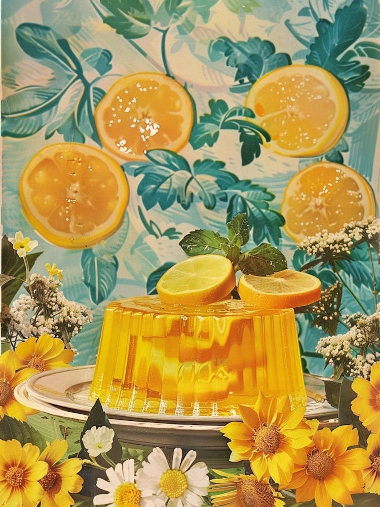Yellow Jelly Retro Collage 1