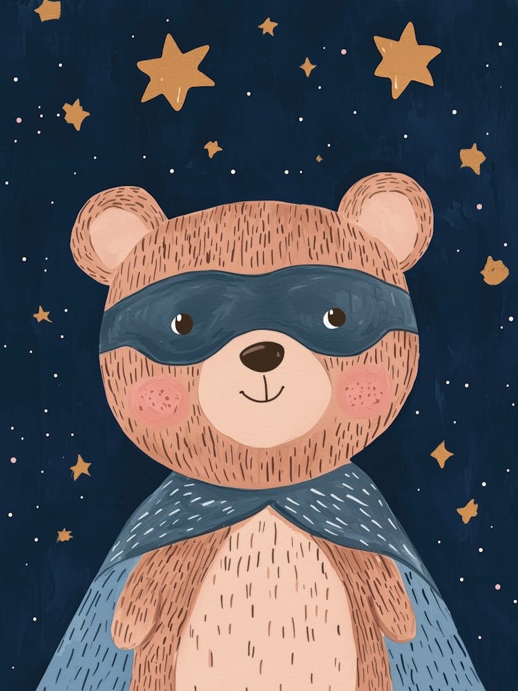 Teddybär Superheld