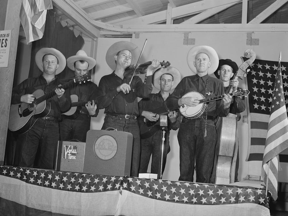 Tulare County, California, Fsa (Farm Security Administration) Farm Workers Camp, Hired Orchestra Which Played