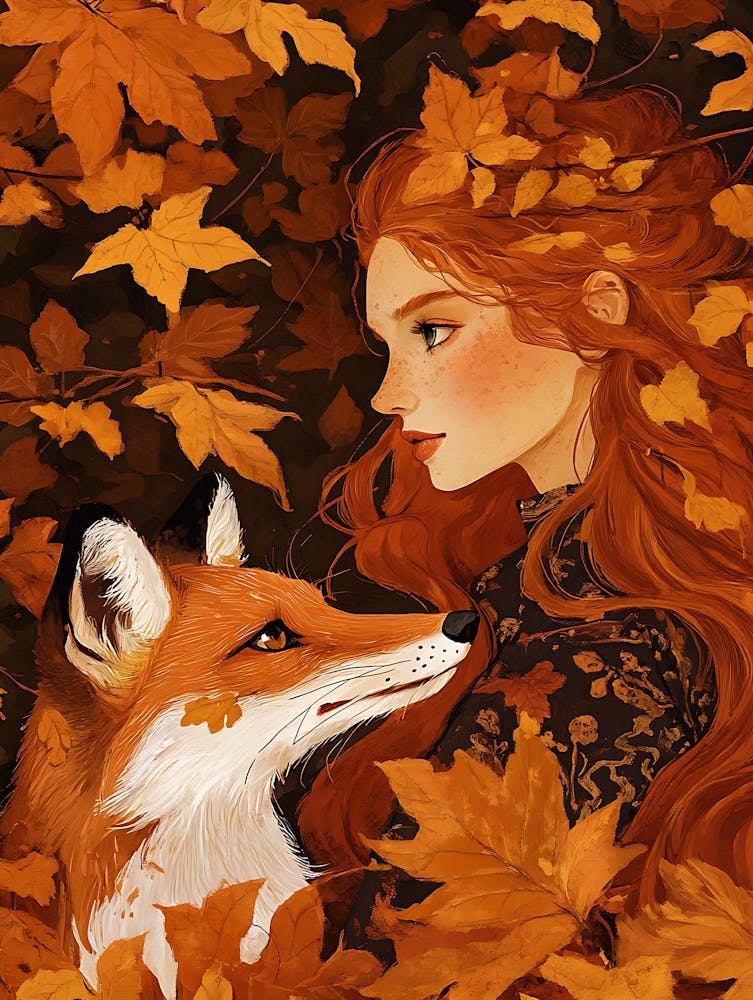 Fox And Girl 1