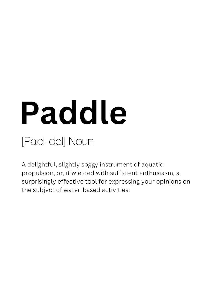 Paddle Definition Meaning