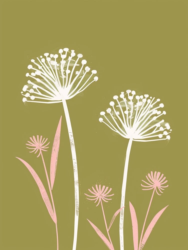 Pink & Grün Queen Annes Lace 1