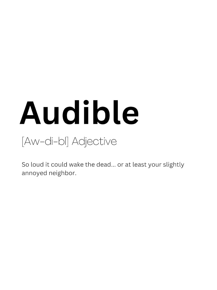 Audible Definition Meaning