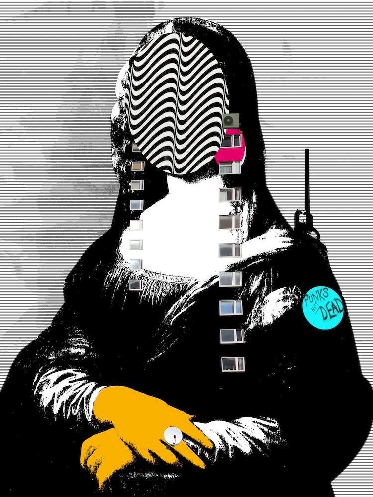 Mona Lisa Street PopArt