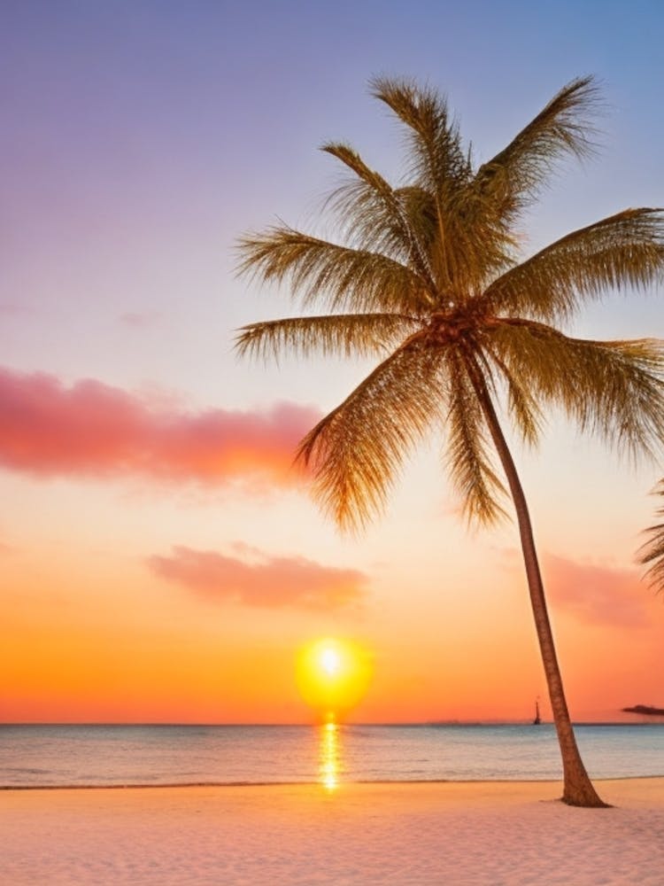 Sunset on a Tropical Beach