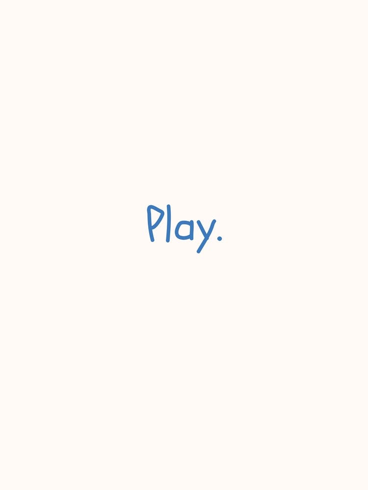 Play Blue - Affiche Citation