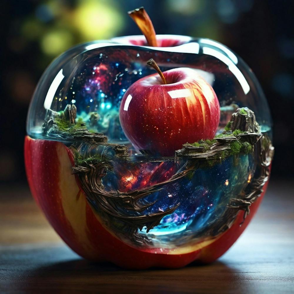 Apple In A Glass