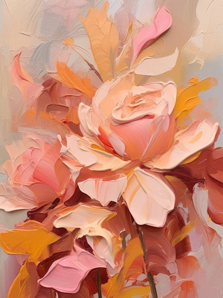 Fall Flower Painting Rose 2