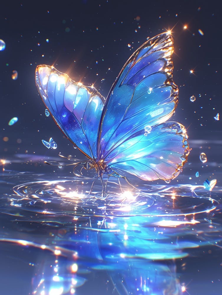 Butterfly In Water
