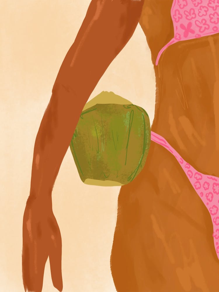 Just Me and My Coconut on a Sunny Day