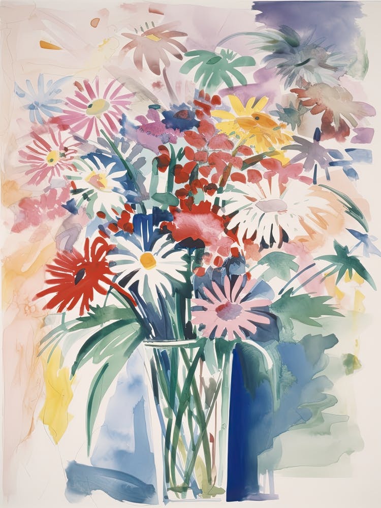Daisies Flower Illustration 1
