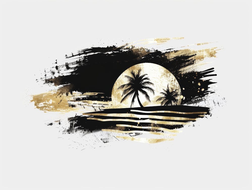 Palm Trees On The Beach 24