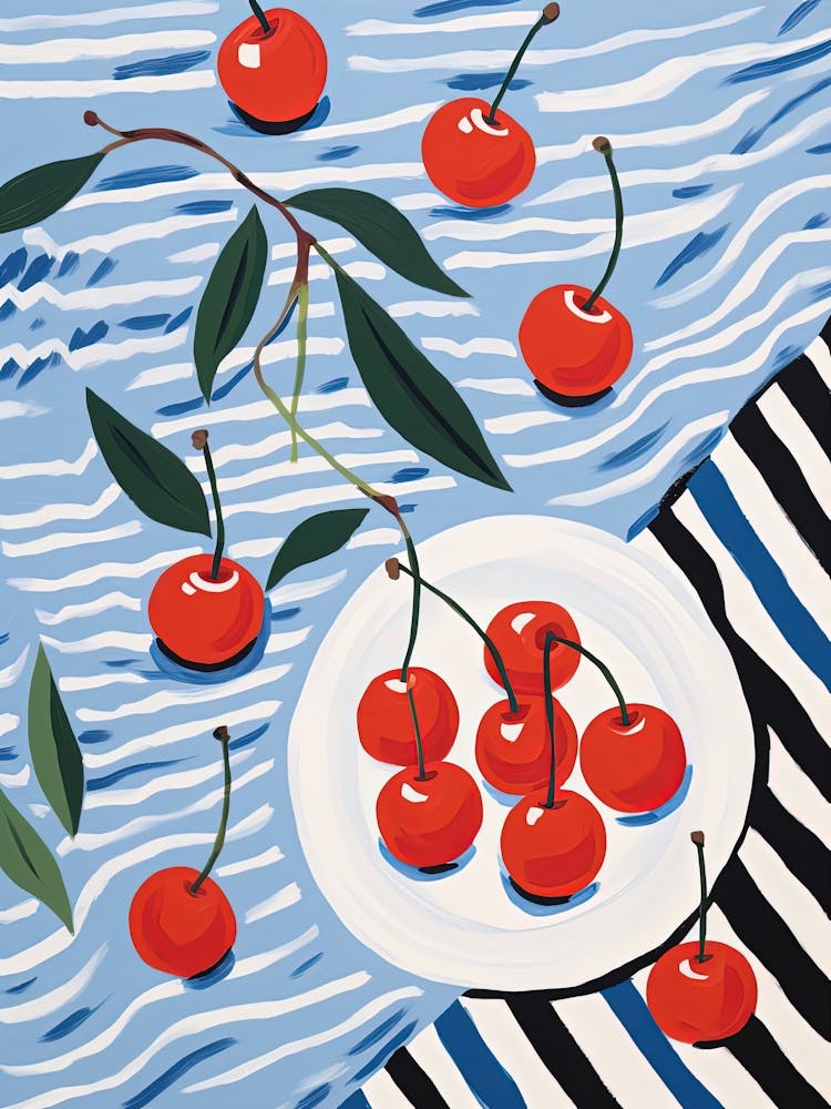 Cherries Fruit Summer Illustration 2